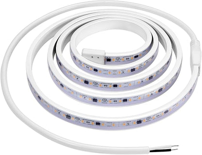 Maxxima 72 in. Hardwired LED Under Cabinet Strip Light, 2760 Lumens, 3000K Warm White, Kitchen and Living Room 120V White Cove Lighting, No Power Supply Needed