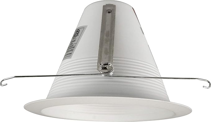 NICOR Lighting 6 inch White Wet Location Rated Cone Baffle Trim, Fits 6 inch Housings (17550AWL)