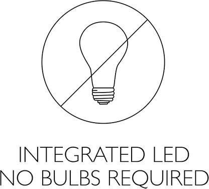 Design House Paxton Integrated LED Ceiling Disk Light, Flush Mount, Dimmable, Brushed Nickel, for Kitchen, Bathroom, Bedroom, Hallway – Design House, 588152