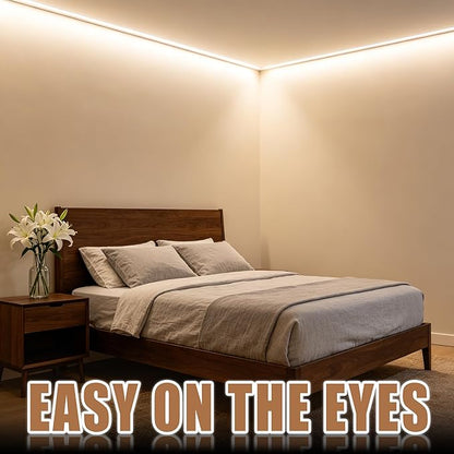 RadiantFlux 20Ft 4000K LED Strip Lights, Soft Natural Light Indoor Strips, Dimmable Flexible Bright LED Tape for Kitchen, Living Room and Vanity Mirror