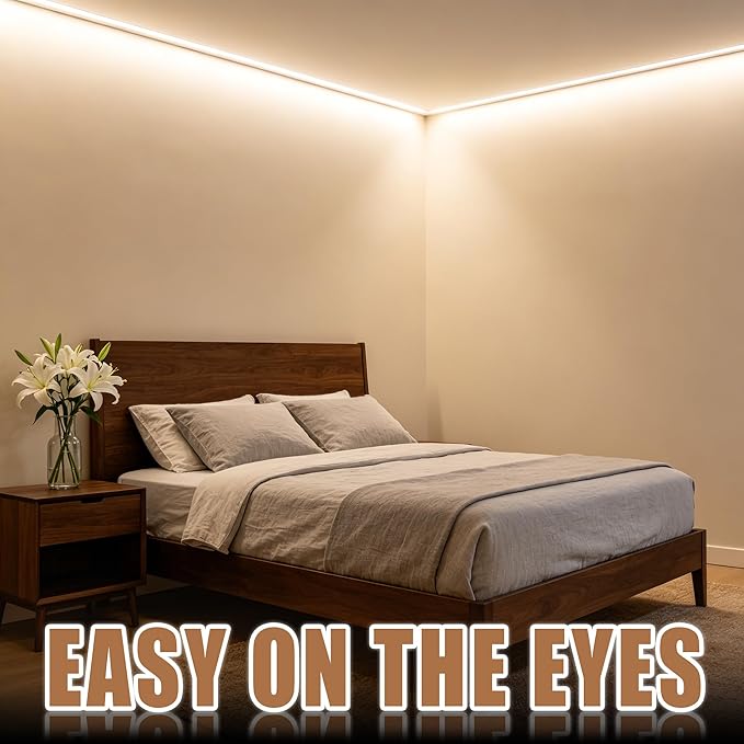 RadiantFlux 4000K 10Ft LED Strip Lights, Natural Daylight LED Tape for Indoor, Dimmable Flexible Super Bright Lighting for Living Room, Kitchen & Vanity Mirror