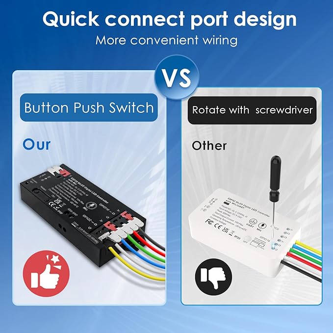 WLED Controller ESP32 with Microphone, Addressable LED Controller for RGB RGBW Light Strip WS2812B SK6812 WS2811 TM1814 WS2813 WS2815 5-24V ESP32