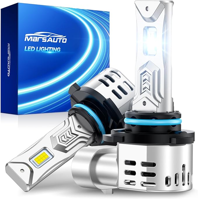 Marsauto - 9005 Halogen Headlight Bulb - High-Performance Car Headlight - Halogen Light with No Glare - for Automotive - 2 Bulbs, RV Exterior Lighting