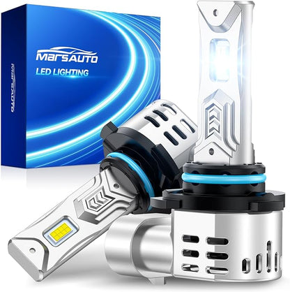 Marsauto - 9005 Halogen Headlight Bulb - High-Performance Car Headlight - Halogen Light with No Glare - for Automotive - 2 Bulbs, RV Exterior Lighting