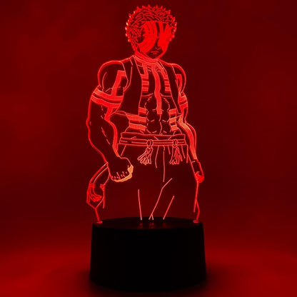 Otaku Lamps Demon Slayer - Akaza Anime Night Light, 16 Color RGB LED – Gift for Otaku