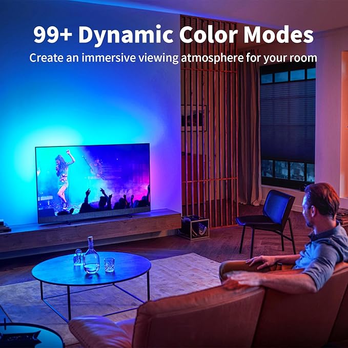 iNextStation 6.56ft Neon LED Strip Lights, Smart IC RGB LED Neon Rope Lights with App and Remote Control Timer, Waterproof Music Sync Color Changing LED Lights for Bedroom Room Décor