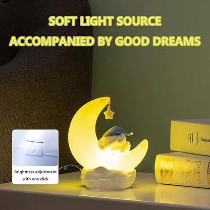 iFCOW Cute Anime Character LED Night Light for Room Desk Shelf Ornament Bedside Lamp for Teen Gifts