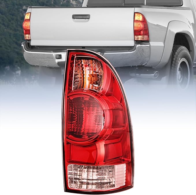 Nilight Taillight Assembly Compatible with Toyota Tacoma 2005 2006 2007 2008 2009 2010 2011 2012 2013 2014 2015 Rear Tail Light Lamp Replacement OE Style Passenger Side