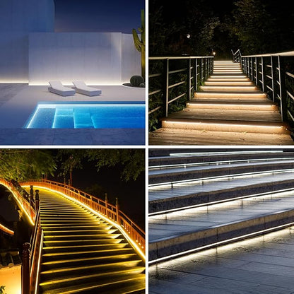 BTF-LIGHTING FCOB COB LED Strip IP67 Waterproof Flexible High Density Uniform Diffused Neon Light 16.4FT DC12V Natural White 4000K 480LED/m CRI90+ for Indoor Decor(No Adapter or Controller)