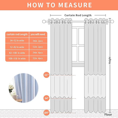 XiDi Light Blue Blackout Curtains for Girls Kids Bedroom Living Room 45 Inches Long 2 Panels Star Curtains Boys Room Darkening Thermal Insulated Drapes Grommet Noise Reduction Window Treatments 52x45