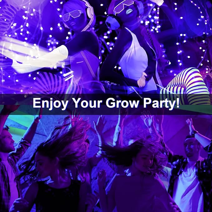 6 Pack Black Light Fairy Lights Battery Operated UV Black String Lights Waterproof Silver Wire 7 Ft 20 Led Firefly Starry Moon Lights for DIY Glow Party Body Paint Halloween Décor