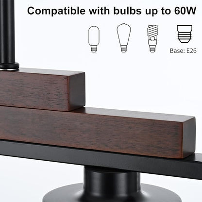 Dining Room Light Fixture Over Table Above Farmhouse Kitchen Island Lighting,Matte Black Rustic Rectangular Linear Chandelier Wood Pendant 5-Light Ceiling Hanging with Glass Shade for Bar Restaurant
