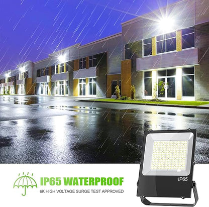 300W LED Stadium Light Flood Light LED Tennis Court Lights ETL Listed 42000LM 5000K IP65 Waterproof Basketball Court Lights Outdoor AC 100-277V