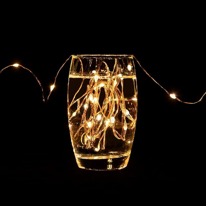 Solar String Lights for Outside,2Pack 66FT 200 LEDs Solar Fairy Lights,Waterproof 8 Modes Button Outdoor String Light for Patio Garden Backyard Tree Wedding Christmas,Copper Wire,Warm White