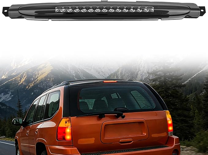 Nilight Third Brake Light Tail High Mount 3rd Stop Cargo Reverse Lights Smoked Lens for Chevy Trailblazer and GMC Envoy 2002-2009 Buick Rainier 2004-2007 Isuzu Ascender 2003-2008 Rear Center Cab Lamp