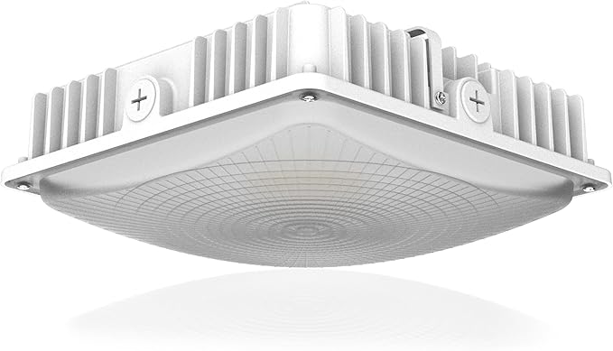 LED Canopy Light 50W,HID/HPS Replacement, 9.5" x 9.5", LED Shop Light, 5700K, AC100-277V, IP65 Waterproof,Canopy Light Outdoor for Gas Station,Warehouse (50W-1P)