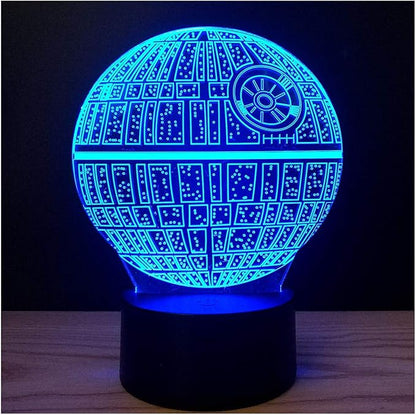 3D Illusion Platform Night Lights Touch Switch 7 Color Change USB Power LED Desk Lamp for Home Decorations or Holiday Gifts