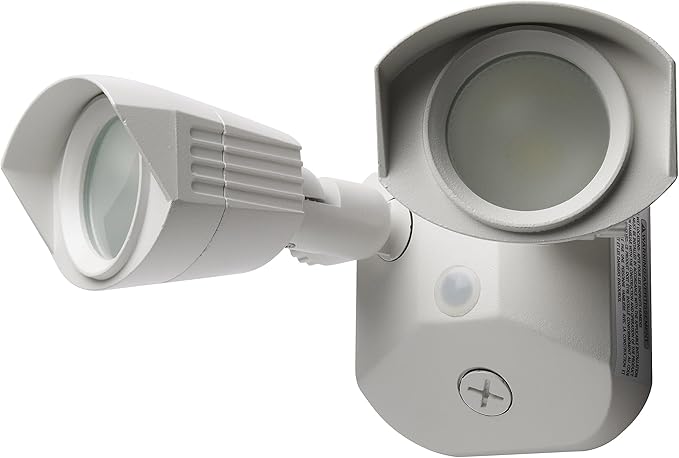 Nuvo 65/216 LED Dual-Head Security Light, 4000K, White