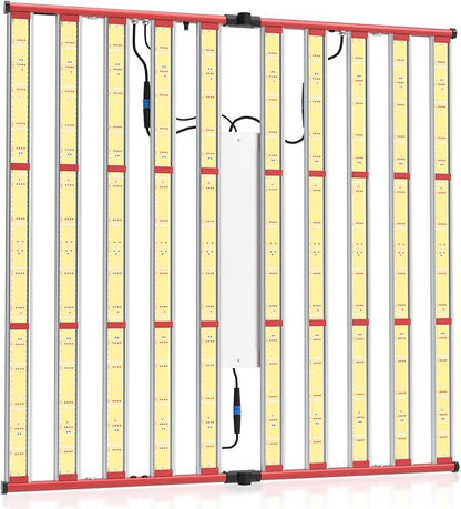 AGLEX 1000W LED Grow Lights, Full Spectrum Grow Light with UV IR, Daisy Chain Plant Bar Style Grow Light Foldable & Dimmable for Indoor Growing Commercial Hydroponic Growing Lamp 6x6ft Core Coverage