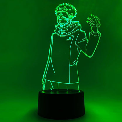 Otaku Lamps Jujutsu Kaisen - Ryomen Sukuna Anime Night Light, 16 Color RGB LED – Gift for Otaku