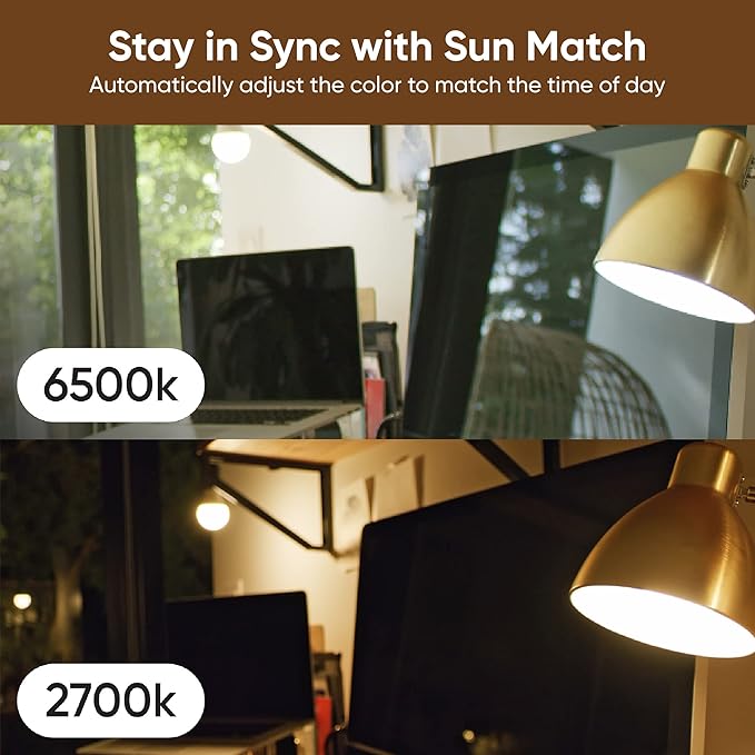 WYZE BULB COLOR RGB, 4-PACK, 16 MILLION COLORS AND TUNABLE WHITE WITH APP CONTROL