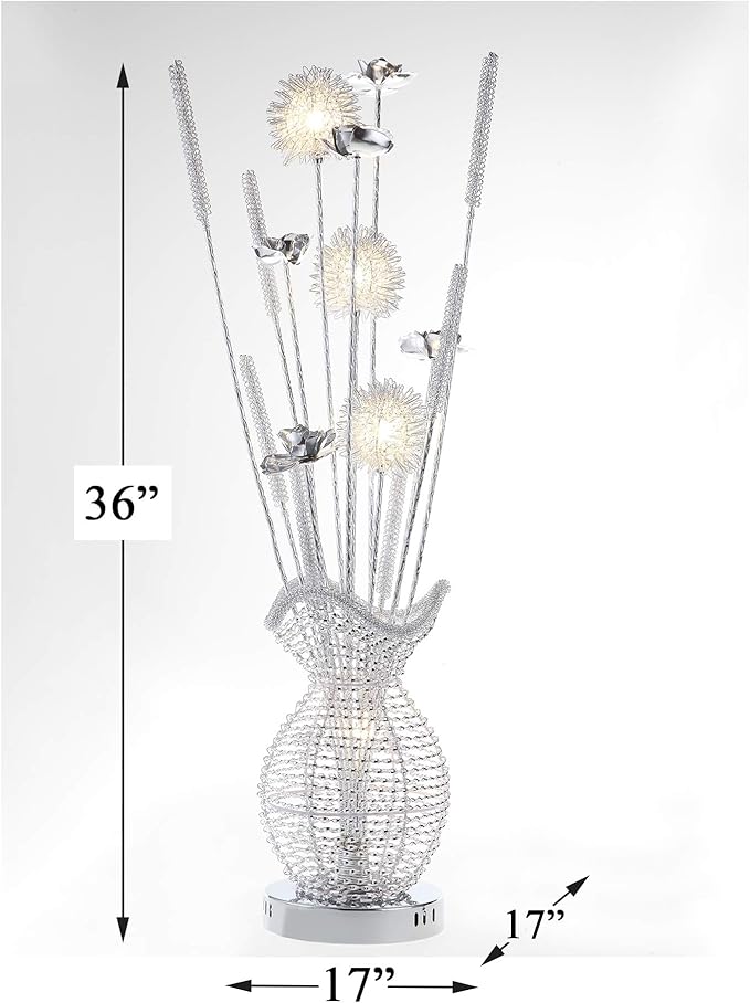 Homelegance Decorative LED Lighting Table lamp Silver
