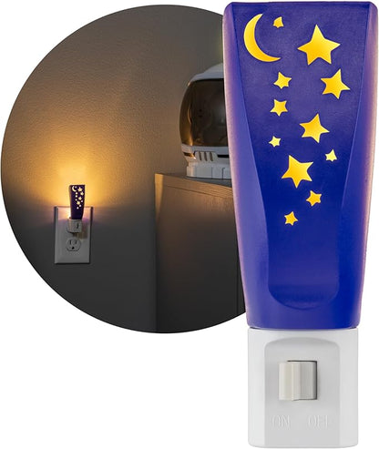 Lights By Nights, Solar System, Space, Lullaby, LED Night Light, Plug-in, Manual On/Off, Ambient Lighting, Ideal for Bedroom, Nursery, Bathroom, 44940
