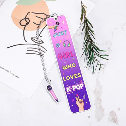 Kpop Bookmark Purple Graduation Decoration Class of 2026 - K-Pop Gift Bookmark for Kpop Music Lover, Kpop Merch, K Pop Gifts for Teen Girl Women, Korean Drama Gifts for Women Friends K-Pop Lovers Fans