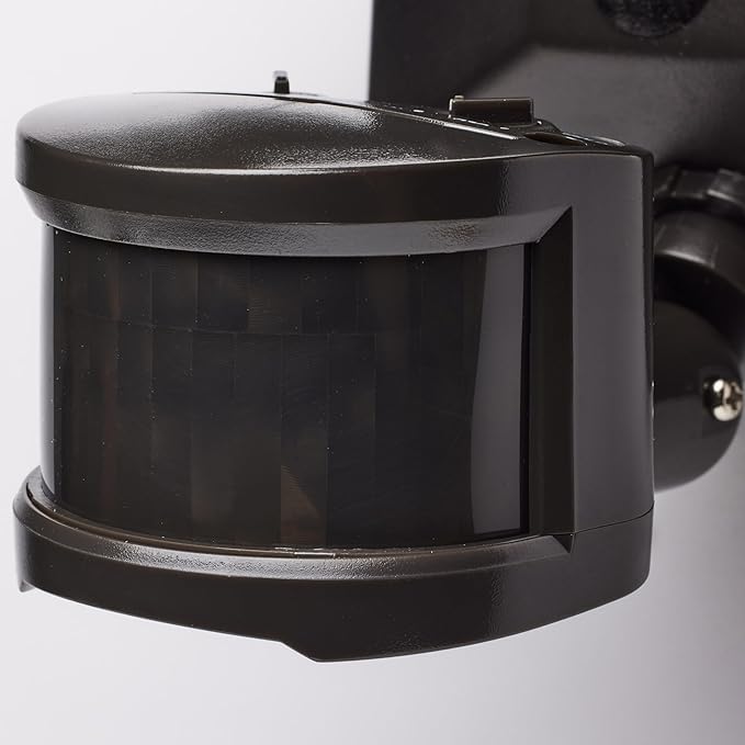 Nuvo 65/219 LED Dual-Head Security Light, 4000K, Motion Sensor, Bronze