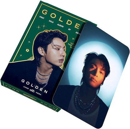 KPOPBP Golden Album Photocards First Solo Album Photo Cards Kpop Lomo Card Set Gift Merch for Boys and Girls