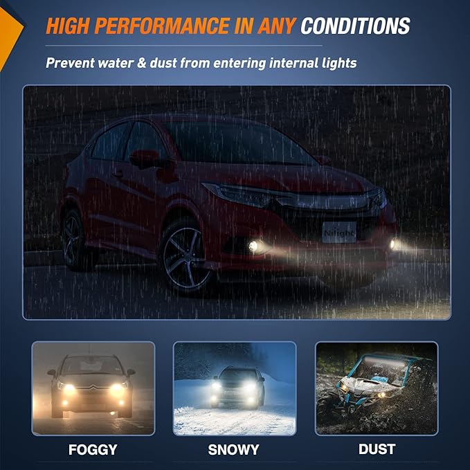 Nilight Fog Lights Assembly Compatible with Honda Civic Sedan Fog Light Assembly 2013 2014 2015 2016 2017 2018 2019 2020 2021 Civic 2015-2020 Fit 2019-2020 HRV