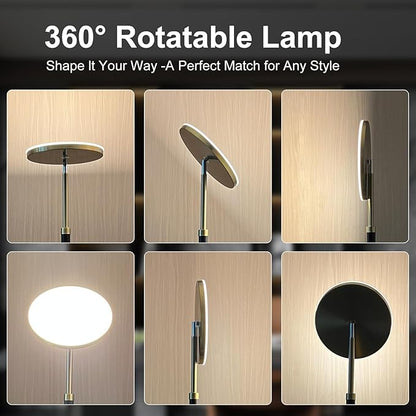 Wood Floor Lamp 30W 3000Lm Super Bright LED Wooden Floor Lamp, Remote Control 69" Tall Standing Lamp Stepless Dimming & Color Temperature Adjustable, Modern Torchiere Lamp for Bedroom, Office Walnut