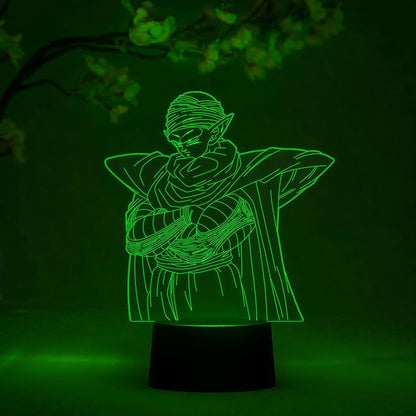 Otaku Lamps Piccolo Dragon Ball Super – Anime Lamp Figure Night Light, 16 Color RGB LED – Remote, 3D Anime Room Décor Gift for Otaku