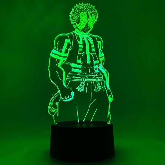Otaku Lamps Demon Slayer - Akaza Anime Night Light, 16 Color RGB LED – Gift for Otaku