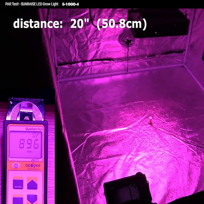 1000W LED Grow Light Full Spectrum for Indoor Plants - Daisy Chain Triple-Chips LED Grow Lamp (15W with 96 LEDs)