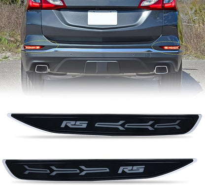 Nilight Rear Bumper Tail Light Compatible with 2017 2018 2019 2020 2021 2022 Chevy Equinox Smoke Lens LED Reflector Bumper Lamps Brake Turn Signal Sequential Flashing Driving Taillights Replacement