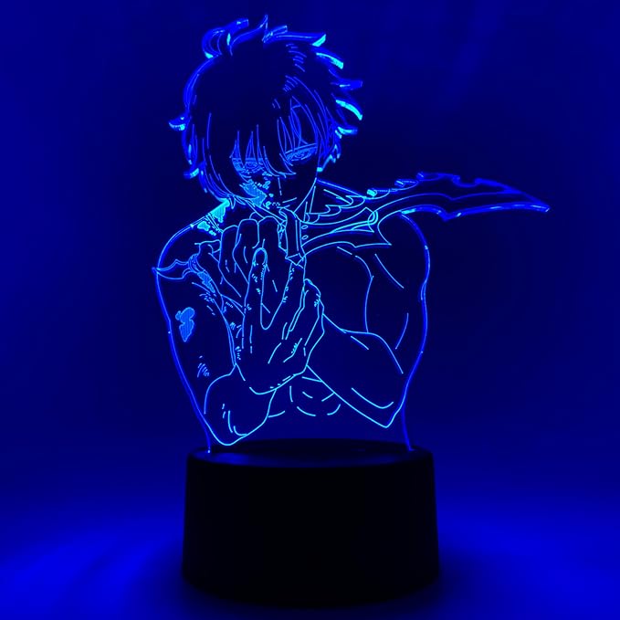 Otaku Lamps Sung Jinwoo Solo Leveling – Anime Lamp Figure Night Light, 16 Color RGB LED – 3D Anime Room Décor Gift for Otaku