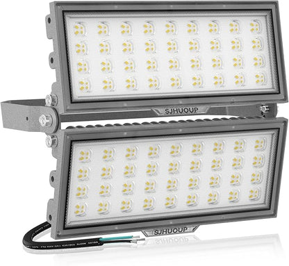 LED Flood Light Outdoor, Led Stadium Lights Super Bright Security Lights 200W, 26000Lumen, Surge 6KV, Adjustable Bracket, IP67 Waterproof, 6500K Daylight White