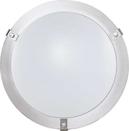 Design House Ripon 11 Inch Integrated LED Ceiling Light 2-Pack, 5 Color Temperature, Dimmable, Satin Nickel – Design House, 589598