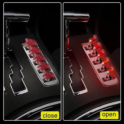 Nilight 5PCS12V LED Toggle Switch Heavy Duty 20A SPST ON Off 3 Pin Rocker for Automotive Cars Trucks Boats Racking