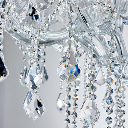 Modern Crystal Chandelier Light Fixtures - Luxury Maria Theresa Chrome Chandeliers for Dining Room, Kitchen Island, Living Room, Bedroom, 10 Lights