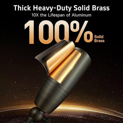 Gardenreet Landscape Spotlights Low Voltage - Brass 12V Outdoor Uplight LED, Wired Spot Lights IP65 Waterproof, Adjustable Focus Bronze for Exterior Garden Yard Tree House Without MR16 Bulb