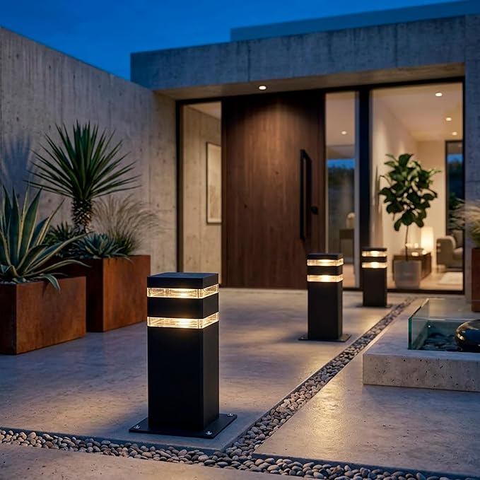 Wired Ground Lights Outdoor Waterproof IP65 Super Bright Starburst Shadow Pattern E27 Socket Light, 1 Unit Professional Heavy-Duty Ground Standing Lighting for Pathway, Driveway, Yard, Deck