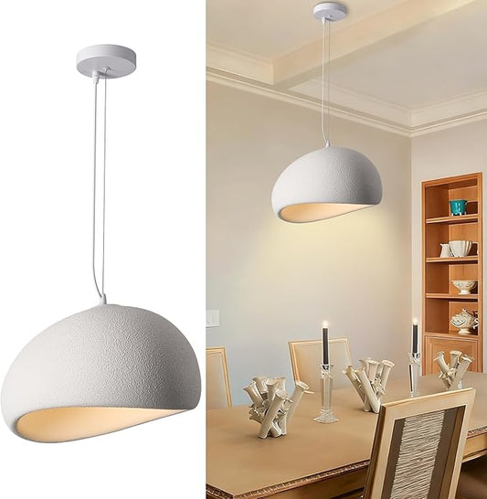 40CM Modern Pendant Lights Kitchen Island Lighting Fixture Ceiling Mount Light Japanese Hanging Lamp Japandi Chandelier for Dining Room Living Room Bedroom Hallway Restaurant(15.7in)