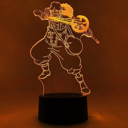 Otaku Lamps Usopp One Piece – Anime Lamp Figure Night Light, 16 Color RGB LED – 3D Anime Room Décor Gift for Otaku