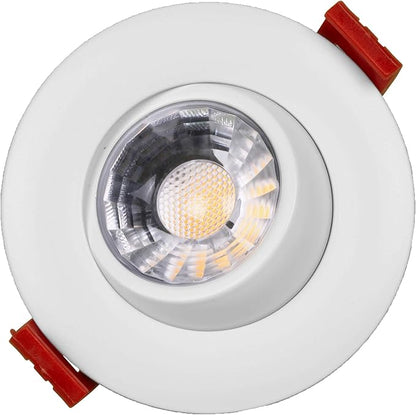 NICOR Lighting 3 inch LED Gimbal Recessed Downlight in White, 5000K (DGD311205KRDWH)