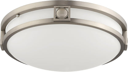 Livex Lighting 4487-91 Titania 2-Light Ceiling Mount, Brushed Nickel