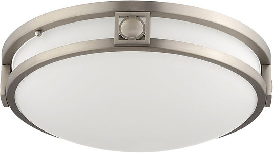 Livex Lighting 4487-91 Titania 2-Light Ceiling Mount, Brushed Nickel