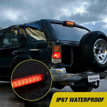 Nilight Third Brake Light Tail High Mount 3rd Stop Lights Smoked Lens Compatible with Honda Passport 1994 1995 1996 1997 Van SUV Rear Center Cab Lamp