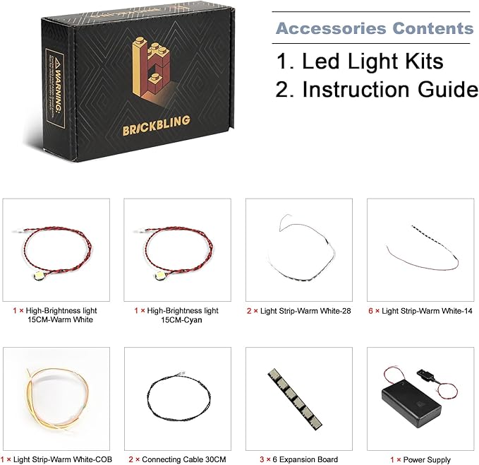 BrickBling LED Light Compatible with L-e-g-o Tuxedo Cat,Gift Idea for Animal-Lovers Who own 21349-Not Included The Model